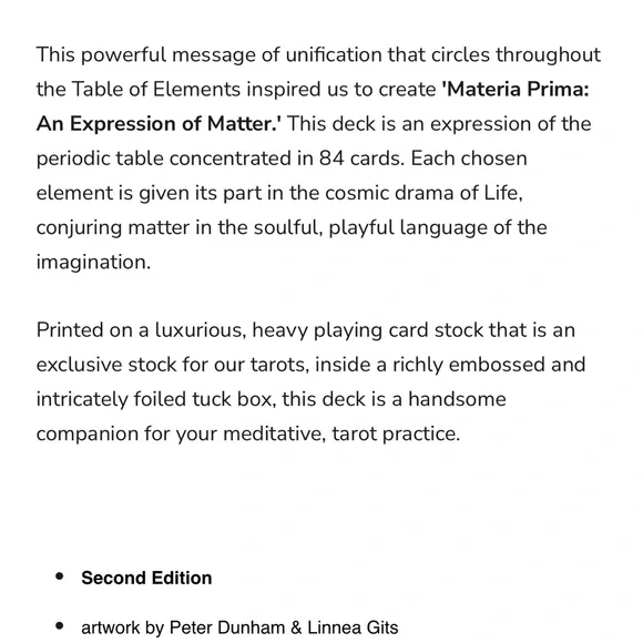 Materia Prima Tarot/Oracle Card Set - Picture 6 of 6